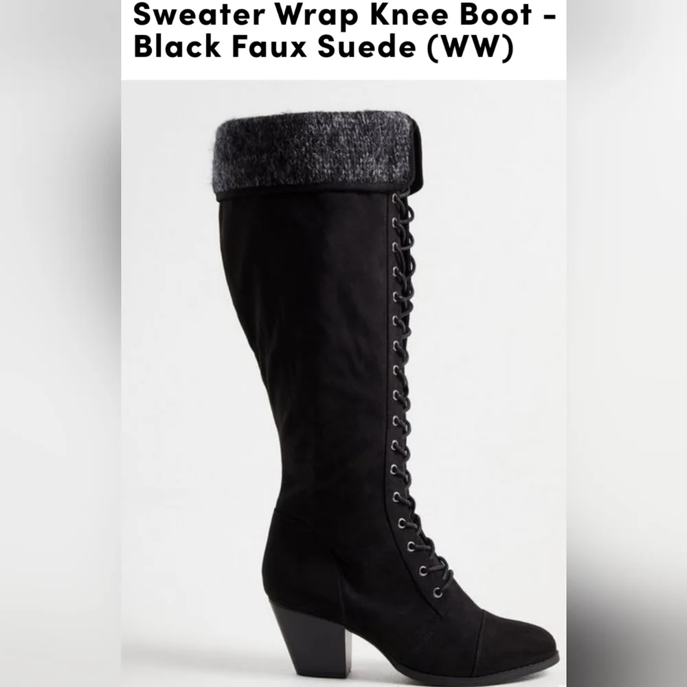 NWT Torrid faux Suede Knee High Boots - Picture 4 of 5